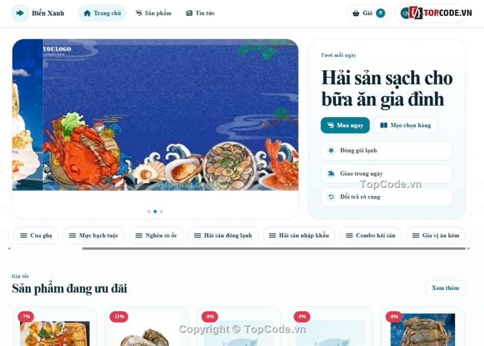 bán,Web bán hải sản,hải sản